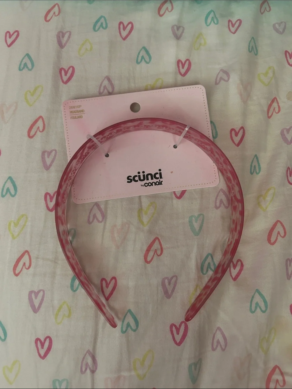 Scunci by Conair Pink Patterned Kids Headband